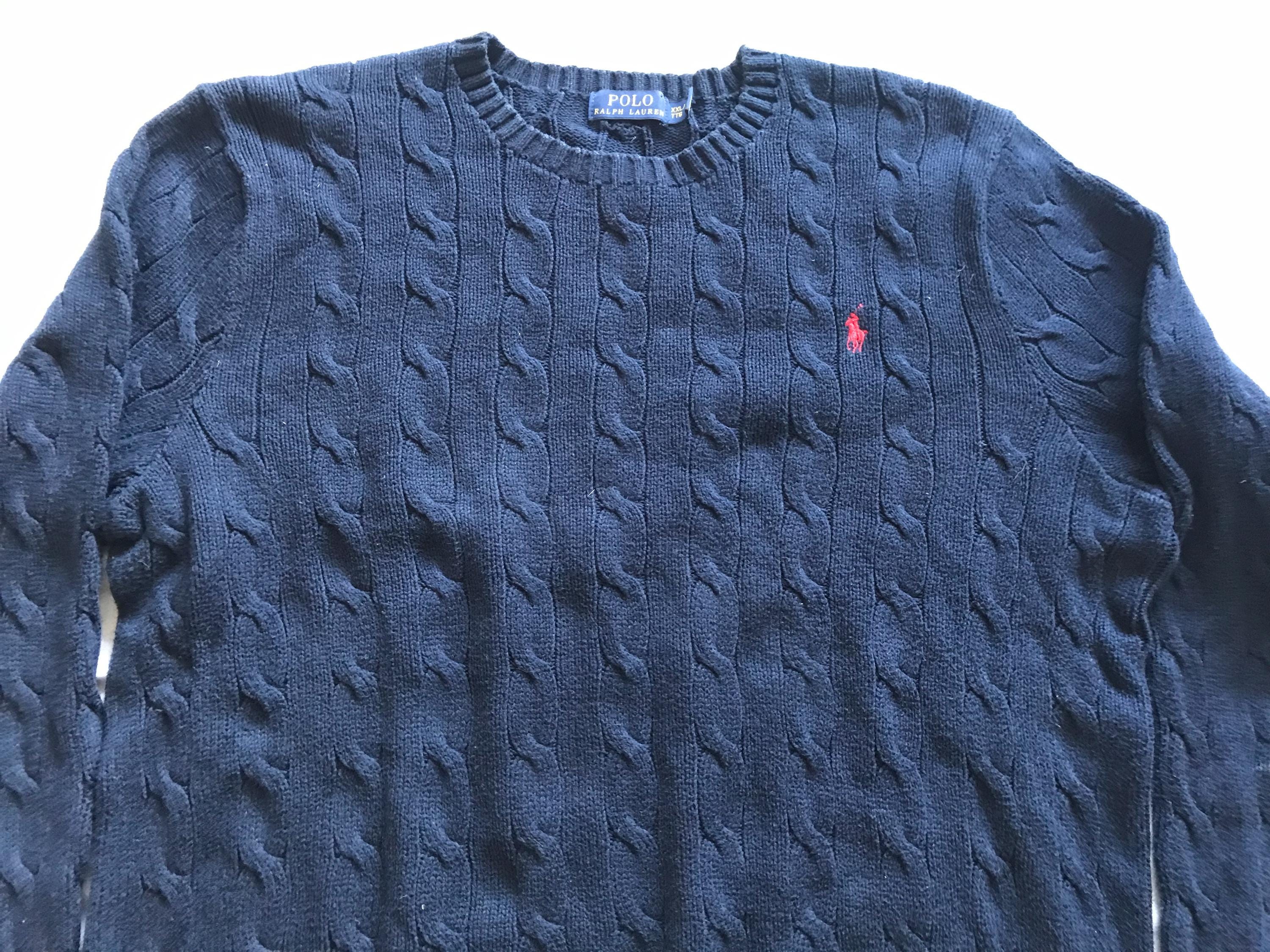 ★★POLO RALPH LAUREN★★ Cable Knit Cotton Sweater Blue MNP 18891771_41134812_600.jpg