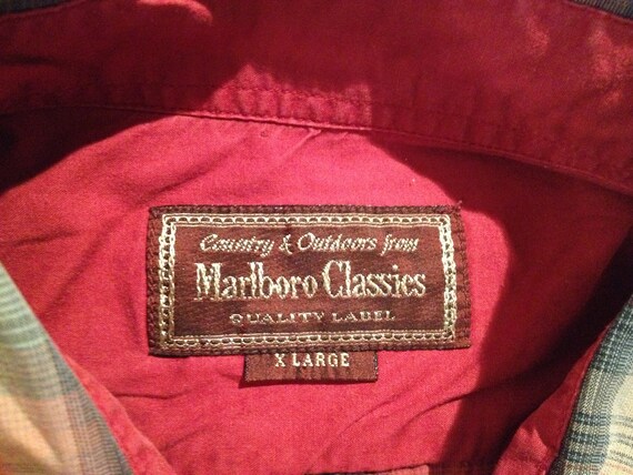 Pull Marlboro Classics – Laine Rouge – Homme Taille M – Vintage – Col Rond