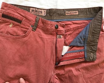 Spodnie męskie MCS Red Rose, nogawki proste, standard, rozmiar szer. 33 x dł. 34