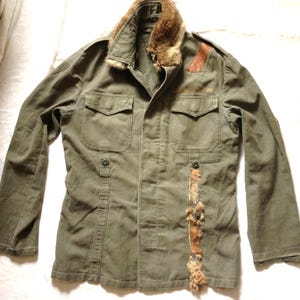 Markus Hürner Jacket Designers Vintage West German Bundeswehr Military Field Shirt Jacket Medium