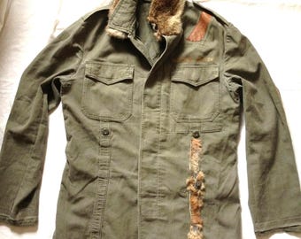 1964 ヴィンテージ ドイツ ウール ミリタリー コート: Bundeswehr 