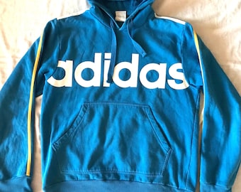 トップス 70s old adidas track jacket Y2K Vintage Adidas Track Jacket: Y2K Blue & Black Zipper Sweater (size