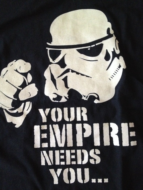 Your Empire Needs You Star Wars bedrukt T shirt zwart groot US Heren Unisex Etsy Nederland