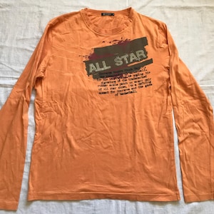 Chuck Taylor Converse Italian T-Shirt Long Sleeve Orange XL EU / L US