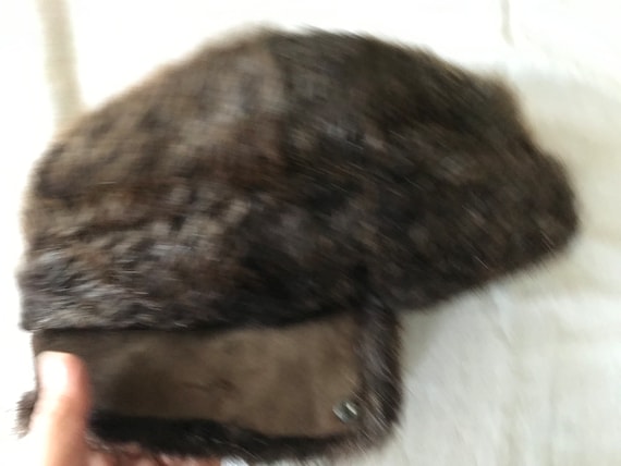 Wigens Made in Sweden Ushanka Natural Fur Hat With Ear Flaps Size