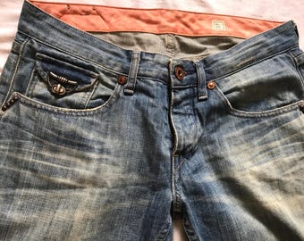 Replay-jeans dames rechte pijpen klassiek hoogwaardig denim puur katoen Maat: B30 x L34