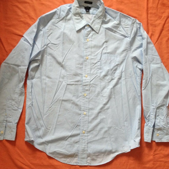 GAP Men's Dress Shirt Classic Fit Long Sleeve Blue Size Large - Etsy
