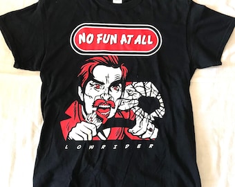 No Fun at All - NFAA - Low Rider - Vintage Punk Rock T-Shirt Mittlere Größe Schwarz