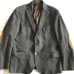 Massimo Dutti Italian Extrafine Wool Winter Blazer Jacket Brown Size 42 EU - 40 US