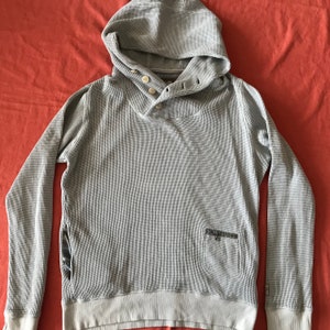 Diesel Industry Jeans Men&#39;s Light Gray Pullover Hoodie Large Size Slim Fit EU