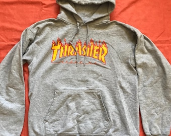 Trasher Magazine San Francisco Skateboarding Pullover hoodie grijs klein