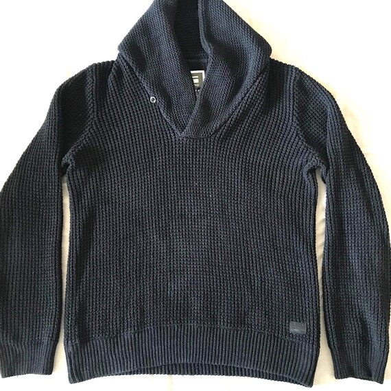 G-Star Raw Gralvent メンズ ニットセーター ショールカラー XL XLarge 