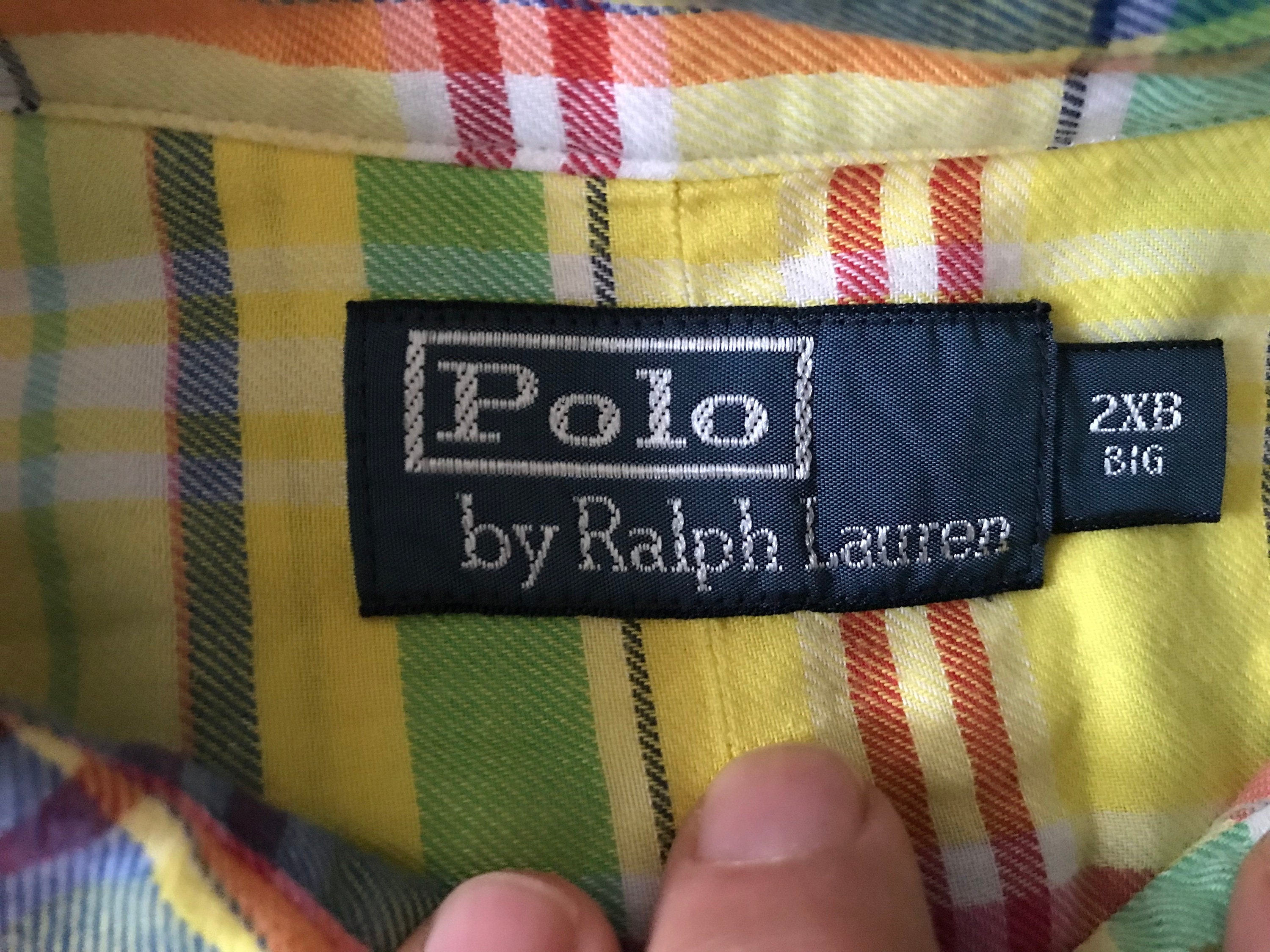 Polo Ralph Lauren Men s Plaid Long Sleeve Dress Shirt 2XB 2X BIG Etsy UK