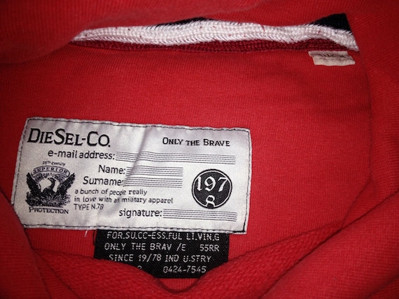 Diesel Industry Jeans Men's Hoodie Sweatshirt Pul… - image 5