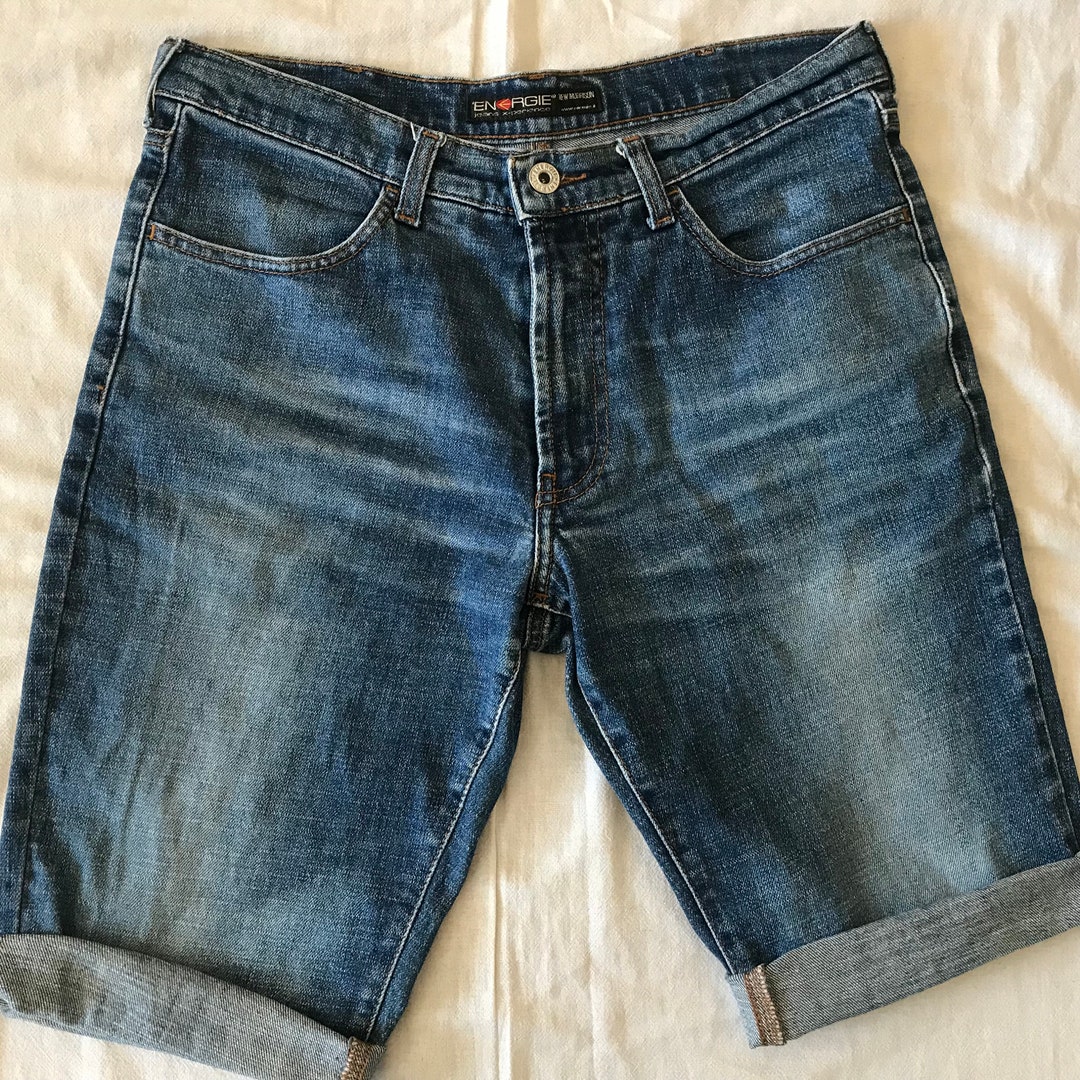 Energie Men's Classic Denim Shorts Size 32 Altered From Original Jeans