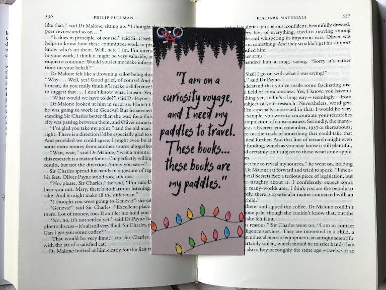Stranger Things The Upside Down Quote Bookmark Etsy
