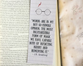 Harry Potter Glasses Quote Bookmark