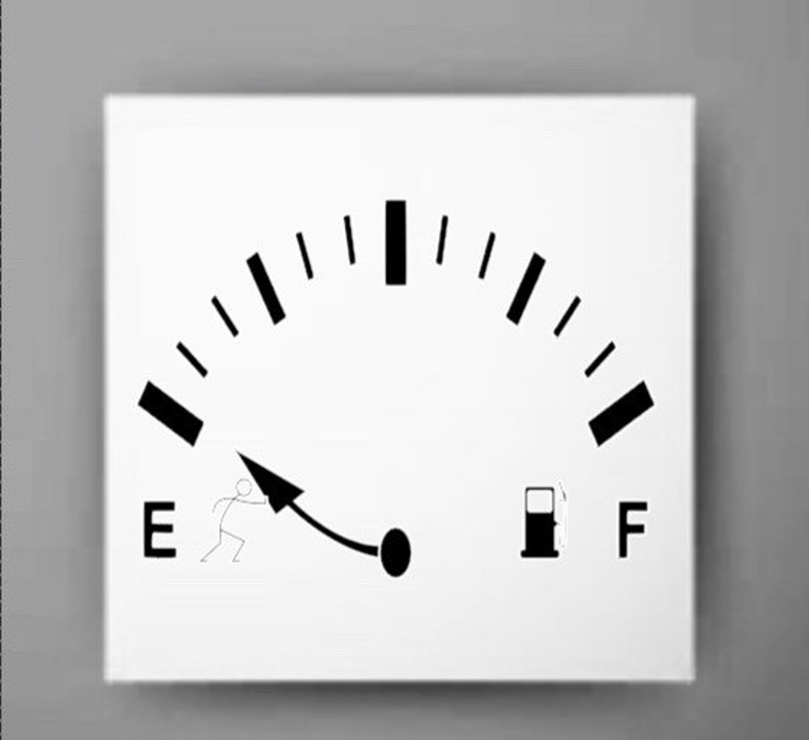 Funny Gas Gauge Car Decal Gas Gauge Decal Empty Gas Decal Etsy