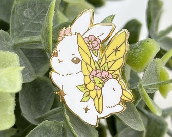 Kawaii Bunny Pin, Süßer Enamel Pin, Schmetterling Hasen Emaille Pin, Kaninchen Anstecknadel Brosche