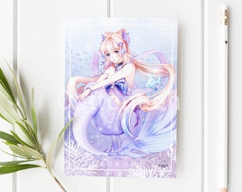 Kokomi Meerjungfrau Poster, Genshin Impact Print, Sangonimiya Kokomi Artprint, Poster A4