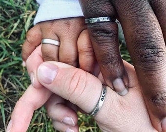 Black Lives Matter - Sterling Silver Statement Message Ring in your choice of style & finish!