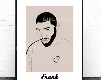 Frank Ocean Plakat Blondynka Frank Ocean Album Sztuka Etsy