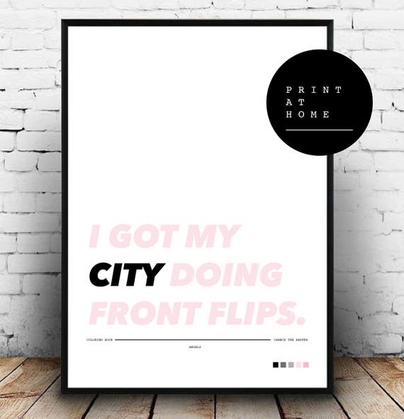 Printable Chance The Rapper Coloring Book Angels Lyrics
