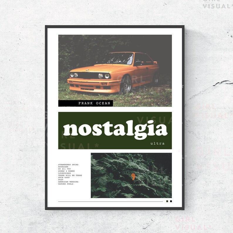 Frank Ocean Album Art Poster Frank Ocean Nostalgia Ultra Album Art Frank Ocean Print Frank Ocean Poster Blonde Nostalgia Ultra Poster