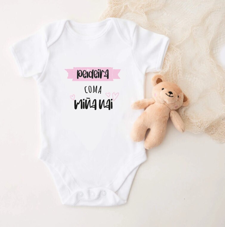 Body bebe Peideira coma mina Nai personalizado en cualquier idioma. Body bebe divertido para regalo nacimiento. Etsy Mexico