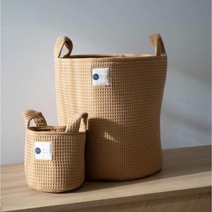 Camel toy storage basket - baby storage basket - fabric changing table storage - Montessori activity basket