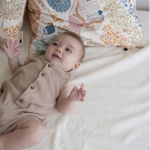 Baby play mat Tonight Montessori in organic cotton oeko-tex for free motor skills and family life