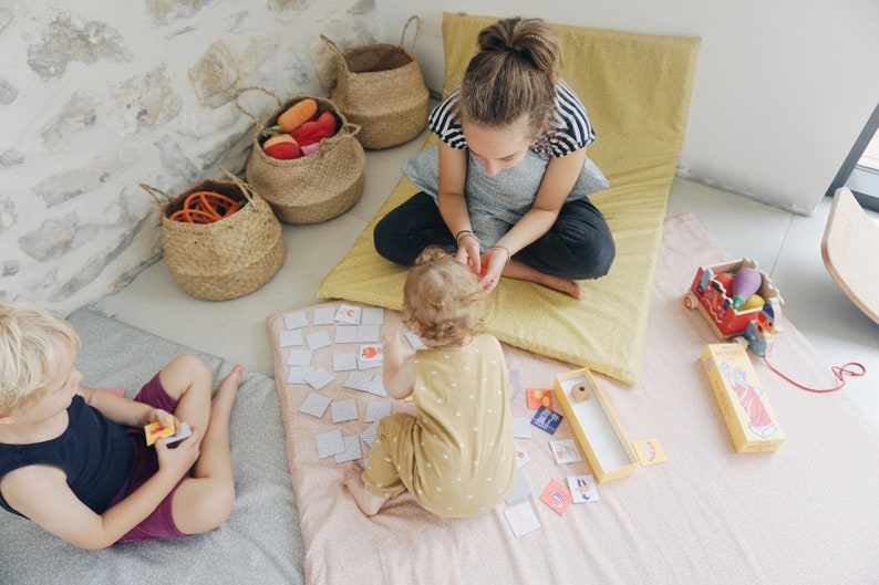 Baby floor mattresses montessori play mat free motor Etsy