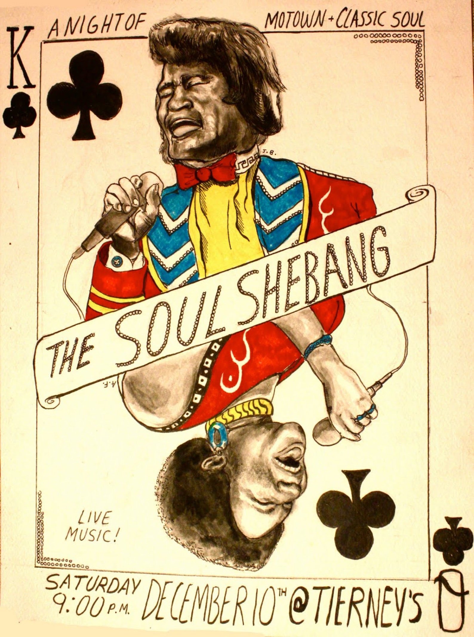 Soul poster. Charles Brown poster musica.