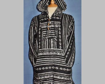 Unisex Jerga Barja Kapuze Hippy Jacke