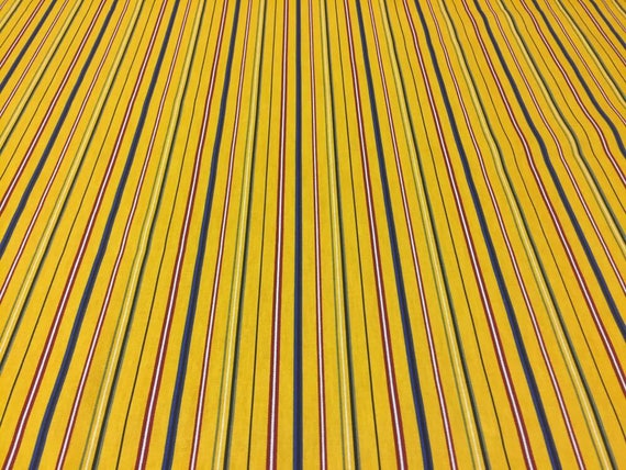 Stoff Gelb Gestreift Gelber Stoff Skandinavische Baumwolle Gelb