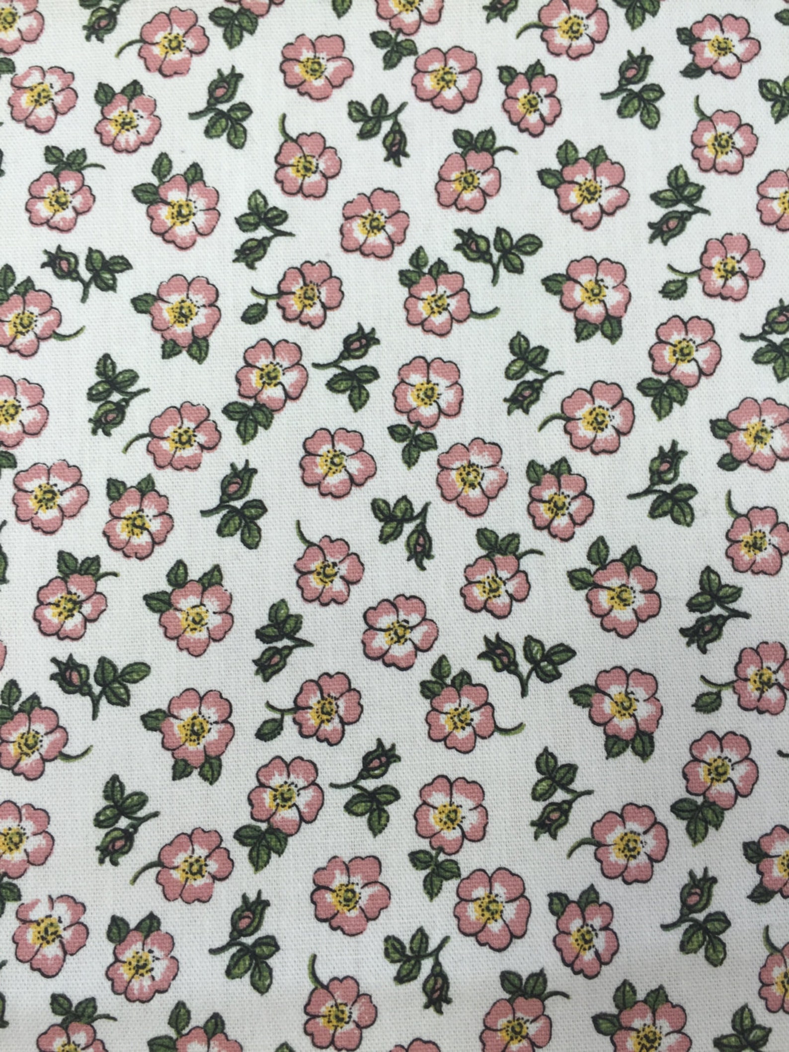 Flower Cotton Fabric Floral Fabric Floral Cottoncotton Etsy Sweden
