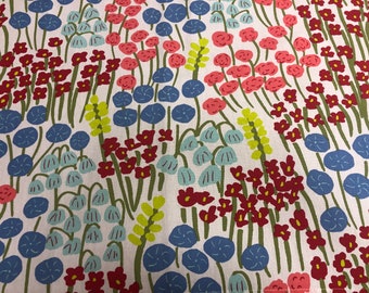 Scandinavian Cotton Fabric, Colorful fabric, modern style, flower fabric, Scandinavian design