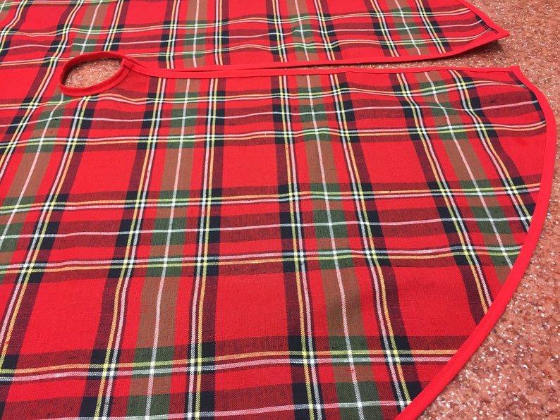 Tartan Plaid Christmas Tree Skirt 