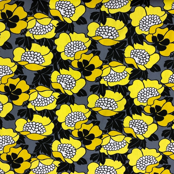 Gray Yellow Fabric Etsy