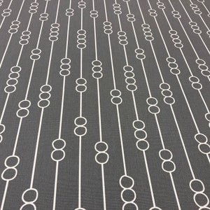 Gray Cotton Fabric: Scandinavian Design, 59&quot; Wide
