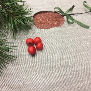 Linen Christmas tree skirt, Tree Skirt, burlap tree skirt, Christmas gift,Swedish tree skirt, Scandinavian design