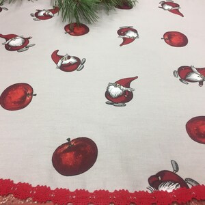 Handmade Linen Christmas Tree Skirt: Scandinavian Holiday Decor