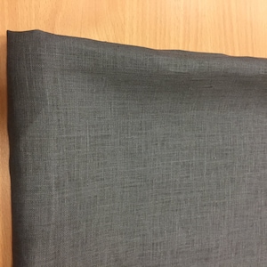 Gray Linen Fabric: 100% Natural, Extra Wide 59&quot;