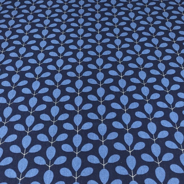 Scandinavian fabric Upholstery fabric Cotton  fabric Curtain fabric Swedish fabric blue fabric Geometric fabric Scandinavian design