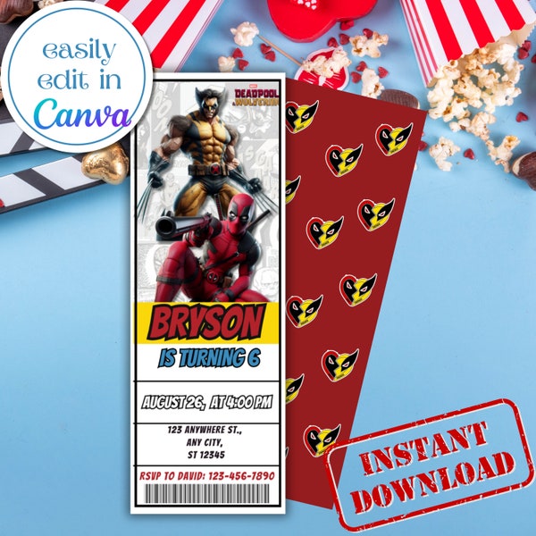 Deadpool Wolverine Movie - Etsy