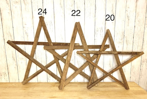 tobacco stick star Reclaimed Tobacco Stick Barn Star – Farmhouse Christmas Tree Topper