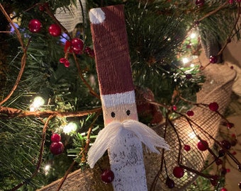 tobacco stick santa Lucky Strike Cigarettes Vintage Claus Ad (1936) - 17" x 22" Fine Art Print Popsicle Stick Santas - One