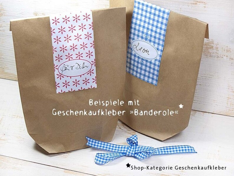 50 x Geschenktüte Bodenbeutel Kraftpapiertüte braun 14 x 22 cm Bild 2