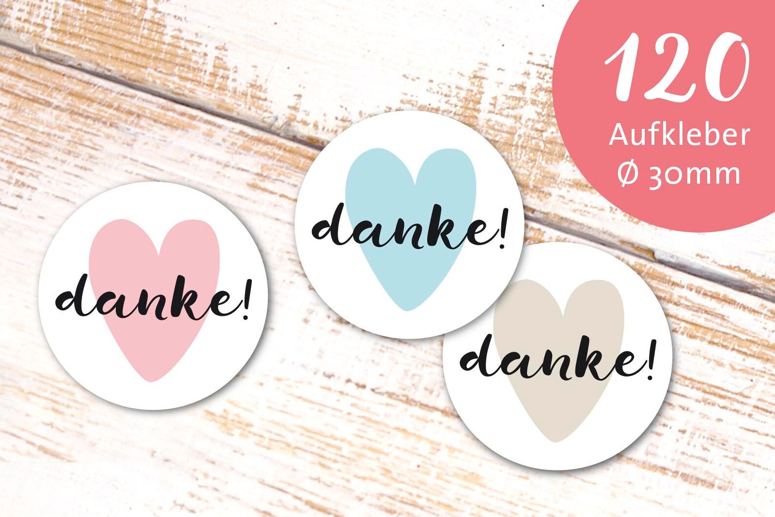 Stickers Thank You Stickers Heart Heart Stickers Retro Colors - Etsy