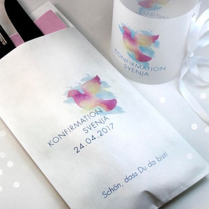 10 x Cutlery Bag Communion Confirmation Dove image 1